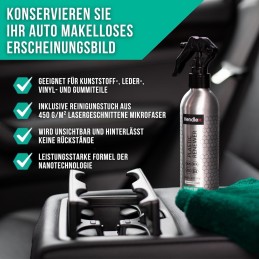 Hendlex 14-Tage Staubschutz Innenraum Detailer-Spray, Restauriert und Schützt Kunststoff, Vinyl und Gummi, Autopflege mit