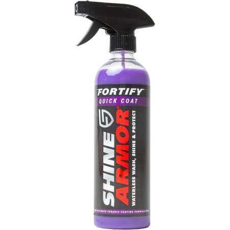 SHINE ARMOR Ceramic Coating Fortify Quick Coat Car Wax Polish Spray Waterless Wash & Wax Hydrophobic Top Coat Polish & Polymer