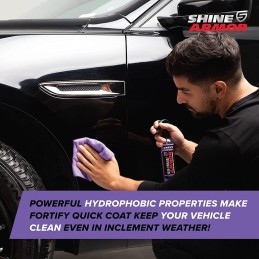 SHINE ARMOR Ceramic Coating Fortify Quick Coat Car Wax Polish Spray Waterless Wash & Wax Hydrophobic Top Coat Polish & Polymer