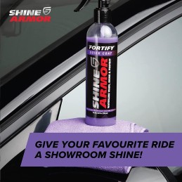 SHINE ARMOR Ceramic Coating Fortify Quick Coat Car Wax Polish Spray Waterless Wash & Wax Hydrophobic Top Coat Polish & Polymer