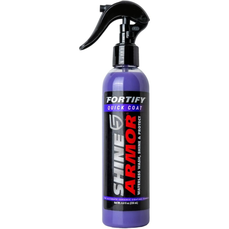 SHINE ARMOR Ceramic Coating Fortify Quick Coat Car Wax Polish Spray Waterless Wash & Wax Hydrophobic Top Coat Polish & Polymer