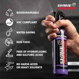 SHINE ARMOR Ceramic Coating Fortify Quick Coat Car Wax Polish Spray Waterless Wash & Wax Hydrophobic Top Coat Polish & Polymer