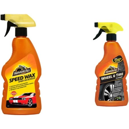 Armor All, Speed Wax Spray, Contains Carnauba Oil For a Shiny Finish, Restores and Protects your Car, Removes Dirt Between