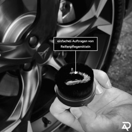 ADEPTX DETAILING Reifenglanz Applikator Bürste für Auto-Detailing Pinsel Tire Dressing Applicator - für strahlend glänzende