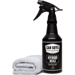 CAR GUYS Hybrid Spray Wax | Advanced Car Wax | Long Lasting and Easy To Use | Safe on All Surfaces | 18 Oz Kit