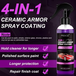 Premium Wax Spray Ceramic Spray Coating Waterless Car Wash Cleaner 4 IN 1 Car Nano Headlight Repair Cleaner Scratch Remover Car