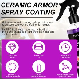 Premium Wax Spray Ceramic Spray Coating Waterless Car Wash Cleaner 4 IN 1 Car Nano Headlight Repair Cleaner Scratch Remover Car