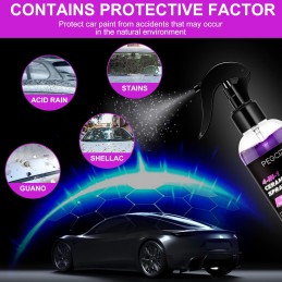 Premium Wax Spray Ceramic Spray Coating Waterless Car Wash Cleaner 4 IN 1 Car Nano Headlight Repair Cleaner Scratch Remover Car