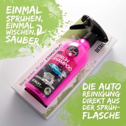 Detailify Sprühshampoo Roady Autoshampoo Wasserlose Dry Reinigung Korrosionsschuz Autowäsche ohne Wasser Trockenreiniger Auto