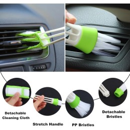 VFANDV Auto Detailingbürste, 5 Stück Auto Reinigungspinsel Car Innenraum Staubkehrende Weiche Bürste Detailing Pinsel Set