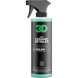 3D Ceramic Detailer, GLW Series | Hyper Gloss Finish | SiO2 Peak Hydrophobic Top Coat | Extends Life of Waxes, Sealants,