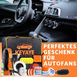 KEYAYE Auto Reinigungsset, 25 Pcs Autopflege Set, Auto Waschen Set Auto Putz Set mit Detailing Pinsel für Auto Reinigung