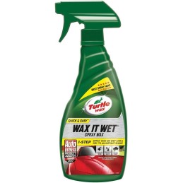 Turtle Wax - Wax It Wet Car Spray Wax, 2 x 500ml - Instant Shine & Protection, Quick & Easy Application, Advanced Technology for