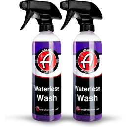 Adam's Waterless Wash (2-Pack) - Car Cleaning Car Wash Spray for Car Detailing | Safe Ultra Slick Lubricating Formula for Car,