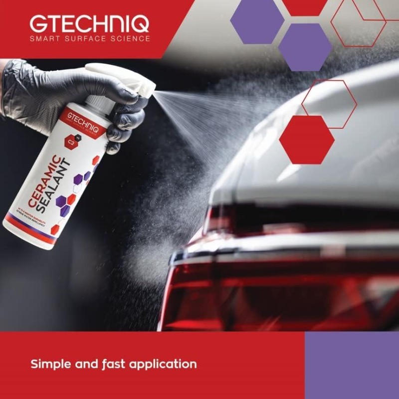 Gtechniq C2V3 Ceramic Sealant for Cars, Protect Car Paintwork, Trim, Tyres and Windows, High Shine, Easy to Apply - 500ml