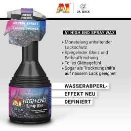 detailmate Dr. Wack Auto Detailing Set: Dr.Wack A1 High End Speed Detailer 500ml + Dr.Wack A1 High End Spray Wax 500ml + 4X