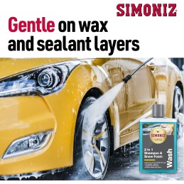 Simoniz Waterless Car Wash & Wax, Dual Action Waterless Wash & Wax, Cleans & Protects Car Paintwork, Essential Car-Cleaning