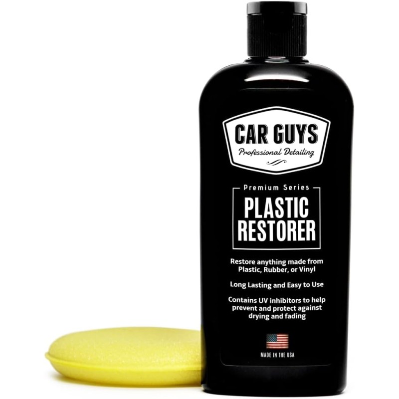 CAR GUYS Plastic Restorer | Bring Plastic, Rubber, and Vinyl Back to Life! | User Friendly Trim Restorer | Safe Auto Detailing