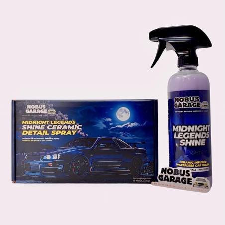 Nobu’s Garage Ceramic Car Detail Spray for Professional Auto Detailing, 16 oz Bottle, Quick Spray-On Detailer and Maintenance