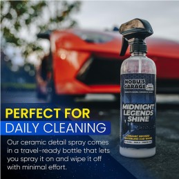 Nobu’s Garage Ceramic Car Detail Spray for Professional Auto Detailing, 16 oz Bottle, Quick Spray-On Detailer and Maintenance