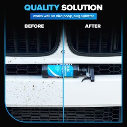 Carfidant Bug Remover for Cars Exterior with Ceramic Coating - Easily and Safely Clean Bug Splatter, Bird Poop from Paint,