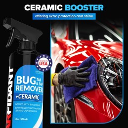 Carfidant Bug Remover for Cars Exterior with Ceramic Coating - Easily and Safely Clean Bug Splatter, Bird Poop from Paint,