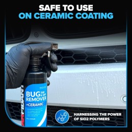 Carfidant Bug Remover for Cars Exterior with Ceramic Coating - Easily and Safely Clean Bug Splatter, Bird Poop from Paint,