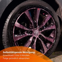 TUGA Alu-Teufel Spezial Felgenreiniger Aktiv-Gel für glänzende Alufelgen dank säurefreier Schmutzentfernung 1l Made in Germany,