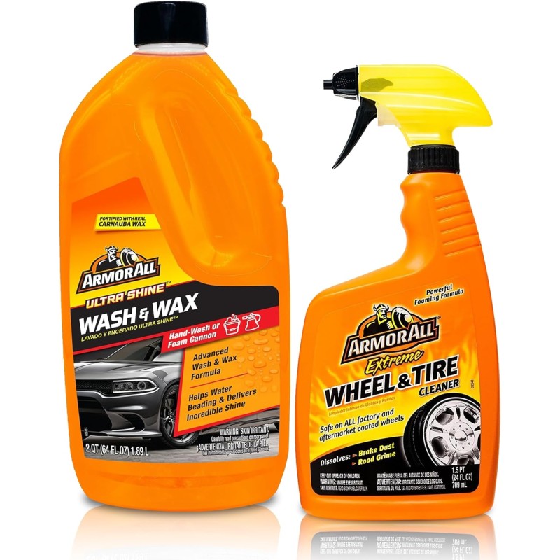 Armor All Extreme Wheel and Tire Cleaner , Car Wheel Cleaner Spray, 24 Fl Oz