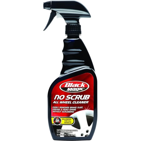 Black Magic 120218 No Scrub All Wheel Cleaner, 23 oz. (Pack of 2) - No Scrubbing Needed, Just Apply, Hose Off and Wipe for Clean