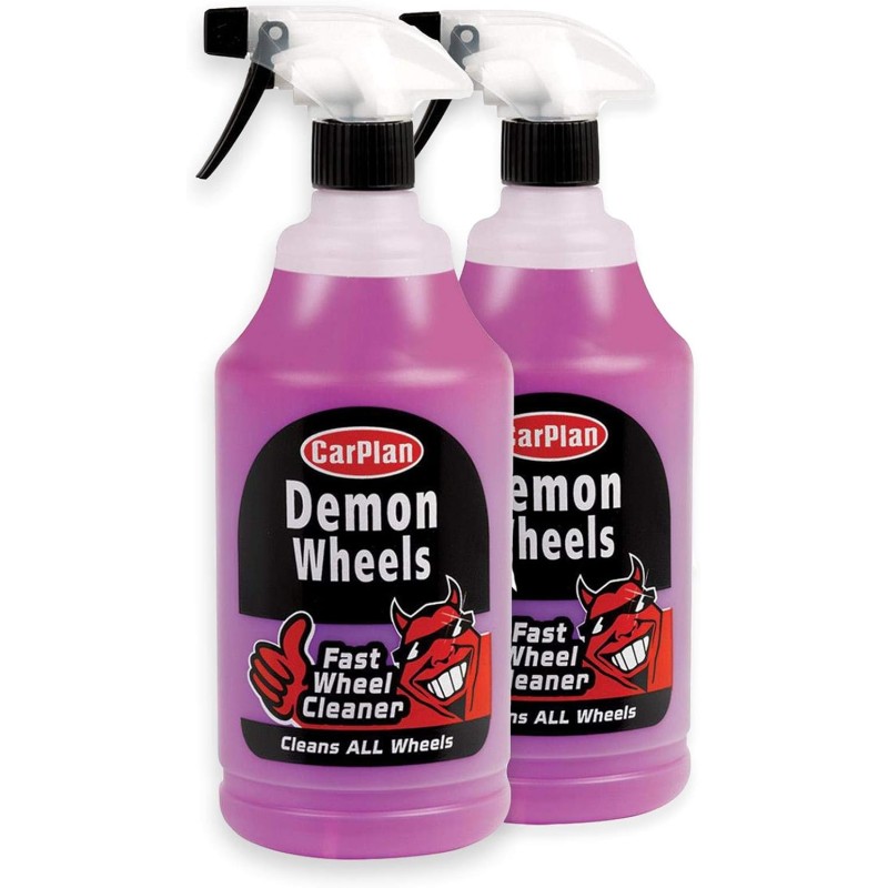 CarPlan Demon Wheels, Fast Wheel Cleaner, 1 Litre (Pack of 2)