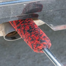 Metal Free Soft Wheel Cleaner Brush, Synthetic Wool Car Cleaning Brush, Highly Water Absorption, Dense and Durable Tire Brush