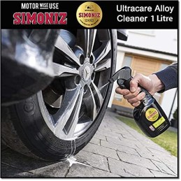 Simoniz Ultracare Car Alloy Wheel Cleaner Guaranteed Not To Corrode Wheels 1 Litre Bottle Cleans Over 30 Wheels Removes Brake