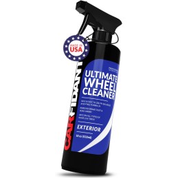 Carfidant Ultimate Wheel and Tire Cleaner Spray - Non-Acidic, Save For All Wheels and Tires - Easily Remove Persistent Brake