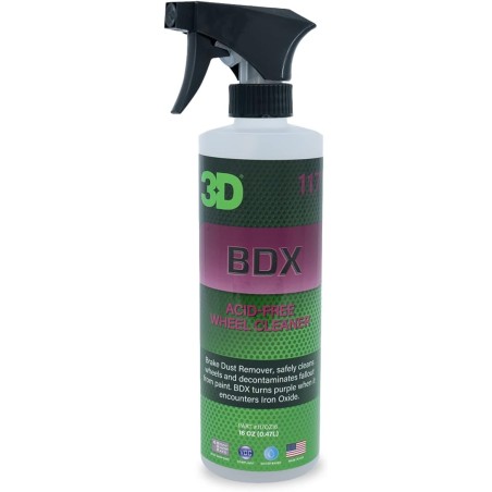 3D BDX Iron Remover - Removes Brake Dust, Iron Oxidation & Fallout on Car Wheels & Paint 16oz.