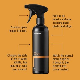 Autobead Iron Remover 500ml Car Exterior Wheels Body Metal Alloy Spray Cleaner