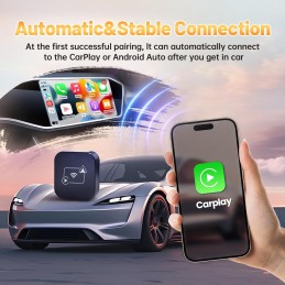 Wireless Carplay Adapter AI Box for OEM Wired Carplay/Android Auto to Wireless Connection Plug and Play Dongle Magic Box for Car