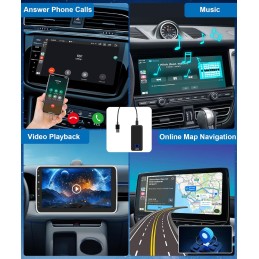 Wireless Apple CarPlay Adapter Android Auto Adapter for Factory Wired CarPlay Wireless CarPlay Dongle Wireless Android Auto