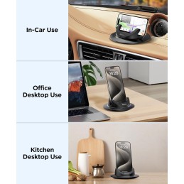 Beeasy Car Phone Holder Dashboard Non-Slip Car Accessories Universal Car Mount Dash, Dashboard Phone Holder for iPhone 14 13 12