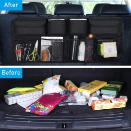 URAQT Kofferraum Organizer, Auto Aufbewahrungstasche, Kofferraumtasche, Wasserdichten Taschen mit Starkes elastisches,