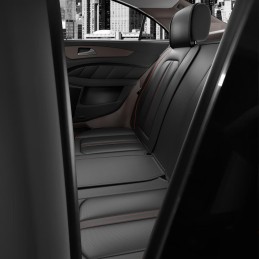 ASLONG 5PCS H7 Front and Back Car Seat Covers Auto Interior Accessories with Water Proof NAPPA Leather for Cars SUV Pick-up