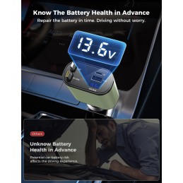 Upgraded SUPERONE Retractable Car Charger 4 in 1, Fast Car Phone Charger with Cord 2.6ft, USB C and Apple Car Charger Adapter,