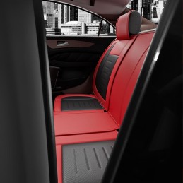 ASLONG 5PCS H7 Front and Back Car Seat Covers Auto Interior Accessories with Water Proof NAPPA Leather for Cars SUV Pick-up