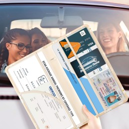 CoBak Car Registration and Insurance Holder - Vehicle Glove Box Car Organizer, Auto Truck Comparment Accessories Case for