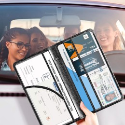 CoBak Car Registration and Insurance Holder - Vehicle Glove Box Car Organizer, Auto Truck Comparment Accessories Case for