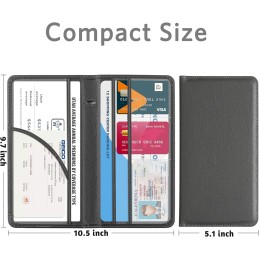 CoBak Car Registration and Insurance Holder - Vehicle Glove Box Car Organizer, Auto Truck Comparment Accessories Case for