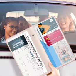 CoBak Car Registration and Insurance Holder - Vehicle Glove Box Car Organizer, Auto Truck Comparment Accessories Case for