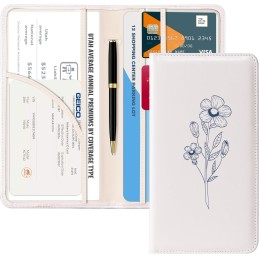 CoBak Car Registration and Insurance Holder - Vehicle Glove Box Car Organizer, Auto Truck Comparment Accessories Case for