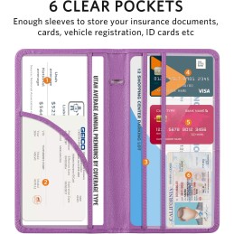 CoBak Car Registration and Insurance Holder - Vehicle Glove Box Car Organizer, Auto Truck Comparment Accessories Case for