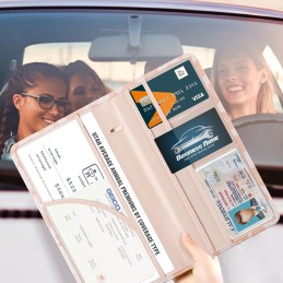 CoBak Car Registration and Insurance Holder - Vehicle Glove Box Car Organizer, Auto Truck Comparment Accessories Case for